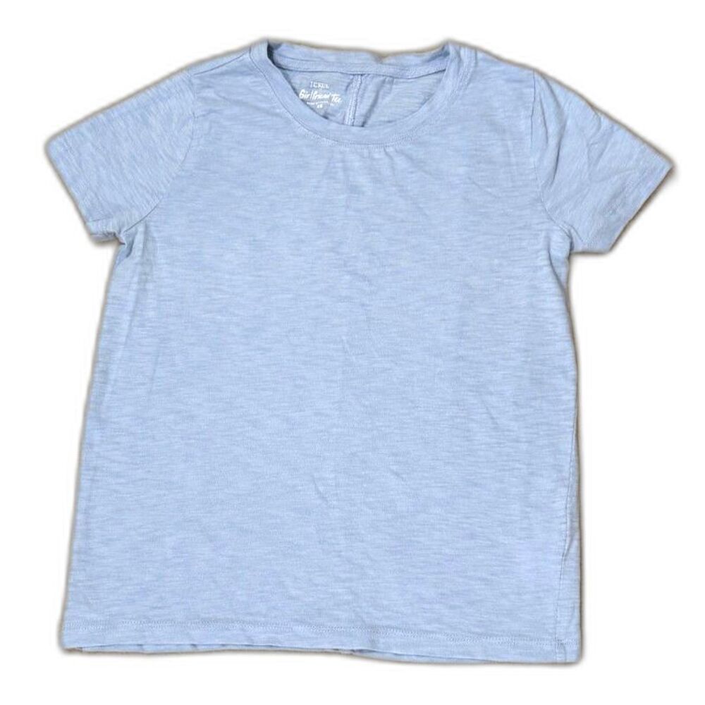 J. Crew Girlfriend Womens XS Tee T Shirt Crewneck Short Sleeve Blue Casual